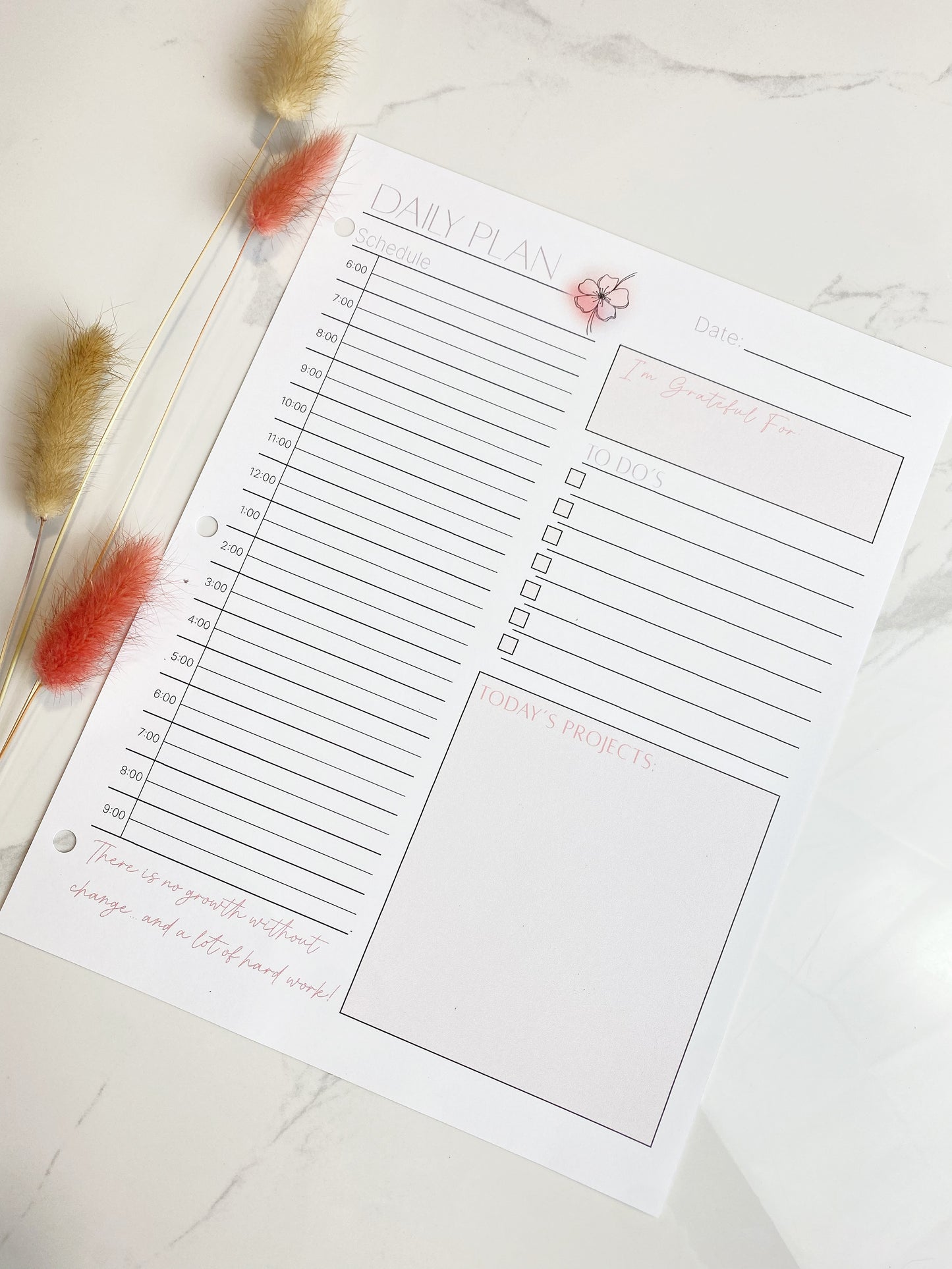 Daily Planner Printable